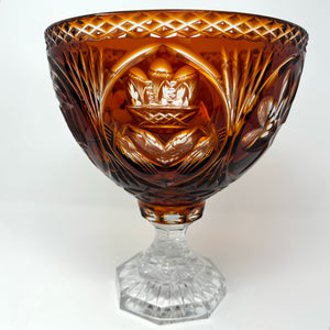 Amber History of Ireland Footed Centre Piece - 50th Anniversary