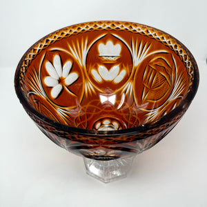 Amber History of Ireland Footed Centre Piece - 50th Anniversary