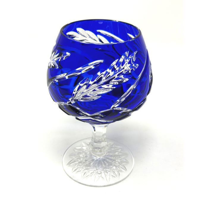 Blue Wheat Brandy Glass