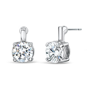 Solitaire Crystal Earrings