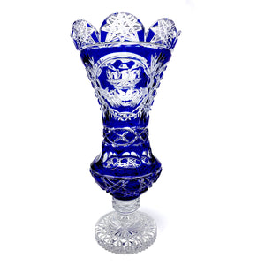 Blue Claddagh Footed Centrepiece - One-of-a-Kind