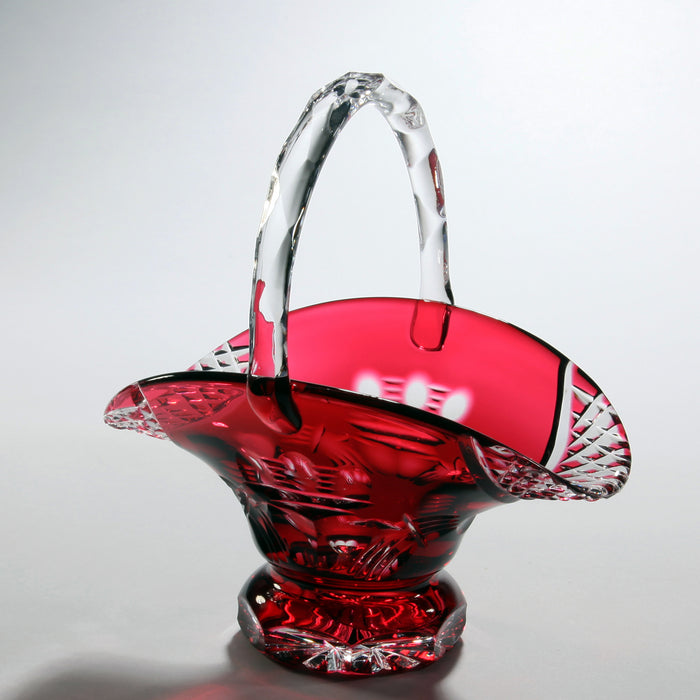 Red Claddagh Crystal Wedding Basket